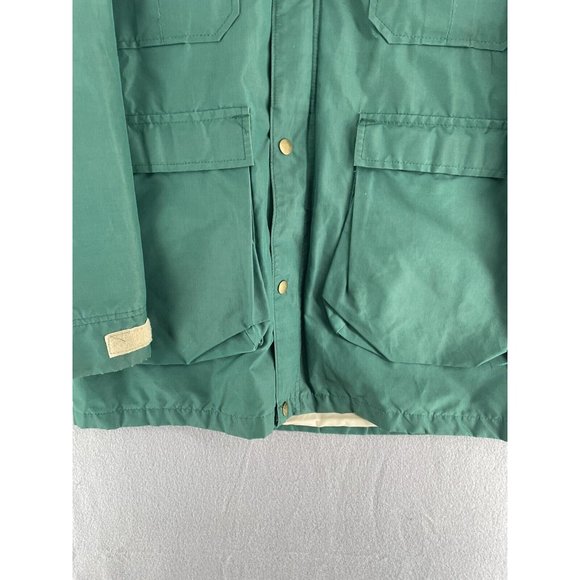 Vintage Lands End Jacket Mens Large Weatherproof Flannel Lined Winter Long Coat - Picture 2 of 12